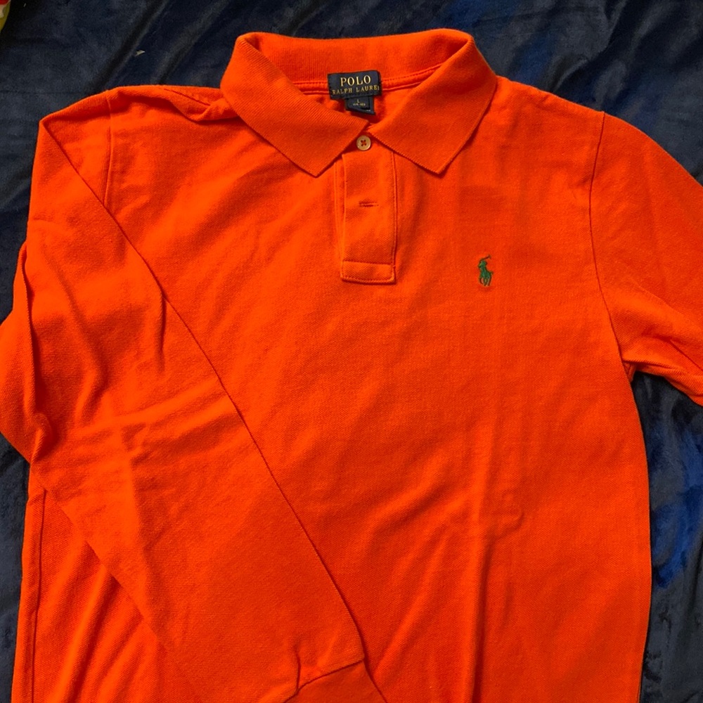 Boys Long Sleeve Polo Size L